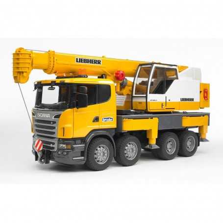 Bruder 03570 Camion Scania R-Series con Gru Liebherr Luci e Suoni 4 anni+