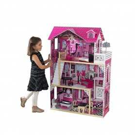 Casa delle Bambole in Legno Rosa Kidkraft Alta 120 cm 65093 Kidkraft 3 Anni+