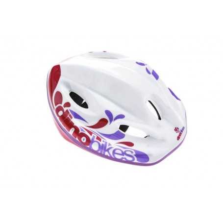 Casco Bici Bambina 4 Anni 10 Anni 52-56cm Regolabile Taglia M Rosa Bianco DAA Dino Bikes