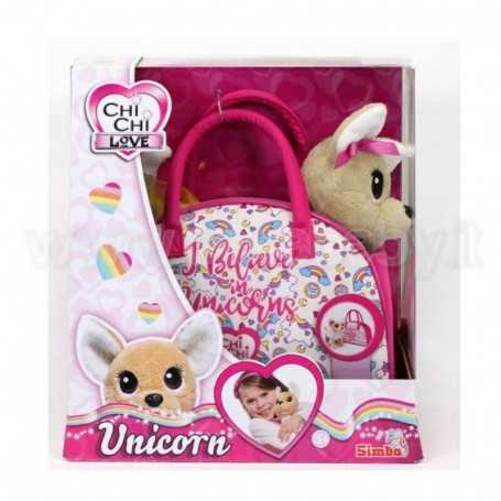 Chi Chi Love Unicorno Peluche Cagnolino con Borsetta Simba 5 Anni+