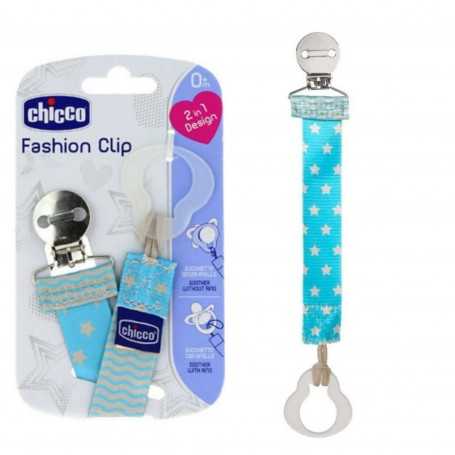 Chicco Catenella Ciuccio Fashion Clip Azzurra 93412 