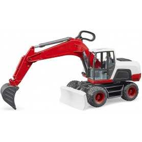 Bruder 03411 Escavatore Mobile su Ruote Rosso 2a+