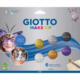 Giotto Make Up 6 Ombretti Cosmetici per Bambini Colori Metallizzati F476400 Fila