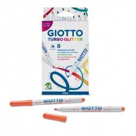 Giotto Turbo Glitter Pennarelli Glitter 8 Pezzi F425800 Fila