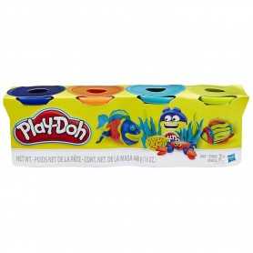 Play-Doh Vasetti 4pz Blu/Giallo/Arancio/Azzurro 448g B6509EU4 Hasbro
