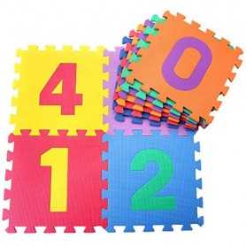Tappeto Puzzle Numeri 10 pezzi 30x30x1 cm 70 500 0021 Madmat