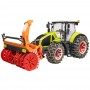 Bruder 03017 Trattore Claas Axion 950 con Catene e Fresa Neve 4a+
