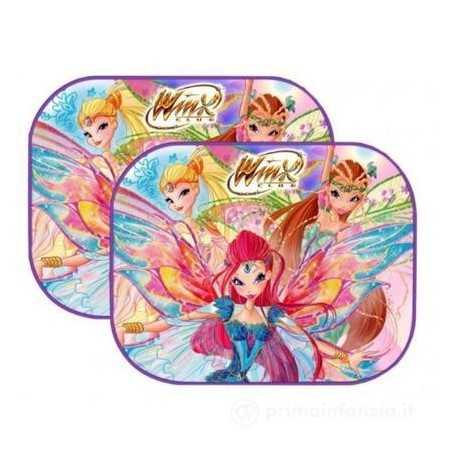 Tendine Parasole Auto Bambini Winx Set 2 Tendine con Ventose 44x35 cm 80450 Eurasia