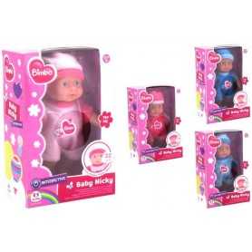 Bambola Bimbo 21cm Baby Nicky Parlante Vestiti Assortiti 38195 Globo 10m+