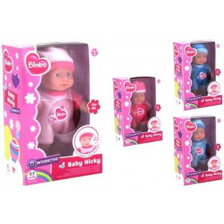 Bambola Bimbo 21cm Baby Nicky Parlante Vestiti Assortiti 38195 Globo 10m+