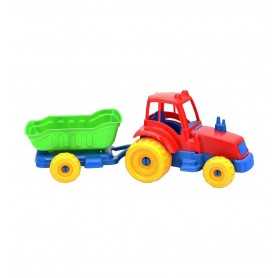 Trattore con Rimorchio in Plastica 55cm 40007 Globo 10m+