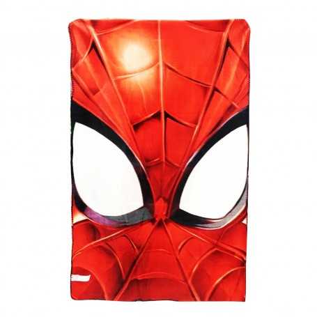 Plaid Spiderman 100x150cm 4175 Black Colore Rosso Marvel