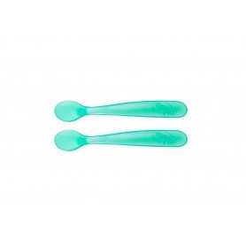 Chicco Cucchiaio Silicone Azzurro 2pz 6m+ 682821