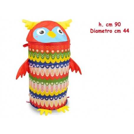 Cesto Portagiochi Pieghevole 90x44cm Gufo 51885 Teorema