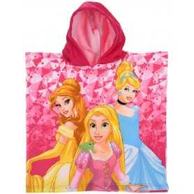 Poncho Mare Principesse Princess Disney Bambina 50x50cm ER1942 Fucsia