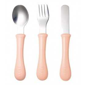 Posate Bambini Acciaio Inox Set 3pz con Coltello 913403 Béaba 12m+