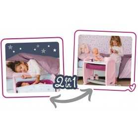 Culla Bambole Fasciatoio Bambole Baby Nurse Smoby con Bambola Inclusa 220253 2 Anni+