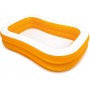 Piscina Intex Rettangolare Family 229x147x46cm Arancio 57181