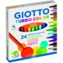 Giotto Pennarelli Turbo Color 24pz Pennarelli Punta Fine Lavabili F417000