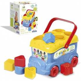 Topolino Bus Inserimento Forme Disney Mickey Mouse 14395 Clementoni 10m+