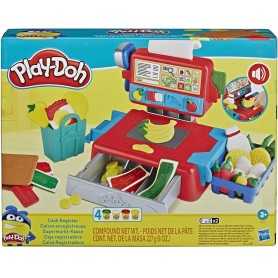 Play-Doh Registratore di Cassa con Suoni Divertenti Accessori e 4 Colori di Pasta da Modellare Hasbro 3a+