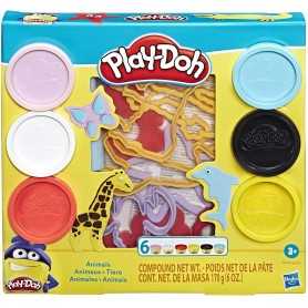 Play-Doh Forme Divertenti Animali e 6 Colori di Pasta da Modellare Hasbro 3a+