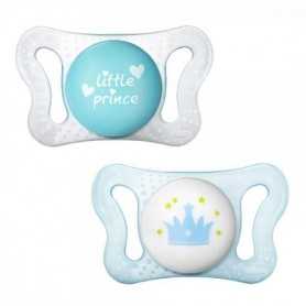Chicco Ciuccio Silicone PhysioForma Micrò 0-2m Azzurro 7512121 2pz Neonato Colori Assortiti