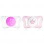 Chicco Ciuccio Silicone PhysioForma Micrò 0-2m Rosa 7512111 2pz Neonato Colori Assortiti