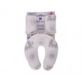 Cuscino Collo da Viaggio per Bambini con Copricinture Kikka Boo Pink Owls 31108050001  