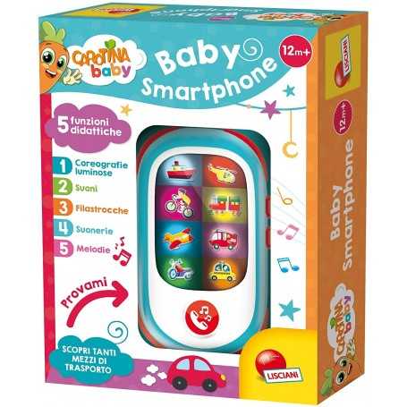 Carotina Baby Smartphone Primo Telefono Giocattolo 55777 Lisciani 12m+