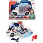 Ambulanza Giocattolo Push & Play con Kit del Dottore Luci e Suoni Dickie 3a+
