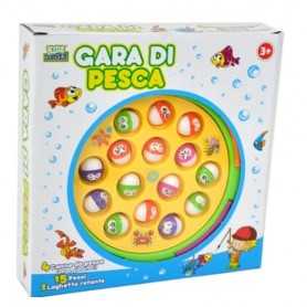 Gioco Pesca Gara di Pesca con 15 Pesci e 4 Canne DG 3a+