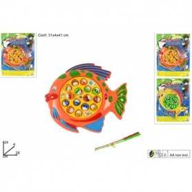 Gioco Pesca Gara di Pesca con 15 Pesci e 2 Canne Colori Assortiti 3a+