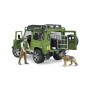 Bruder 02587 Land Rover Defender Station Wagon con Guardia Forestale e Cane 4a+