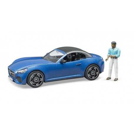 Bruder 03481 Auto Roadster Blu con Conducente 4a+ 
