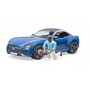Bruder 03481 Auto Roadster Blu con Conducente 4a+ 