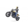 Bruder 63053 Moto Ducati Scrambler Full Throttle con Motociclista 4a+