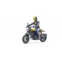 Bruder 63053 Moto Ducati Scrambler Full Throttle con Motociclista 4a+