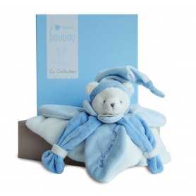 Doudou et Compagnie Doudou Orsetto Azzurro con Scatola Regalo DC2921 0m+