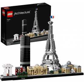 Lego Architecture 21044 Parigi Con Torre Eiffel e Museo del Louvre 12 Anni+ da Collezione