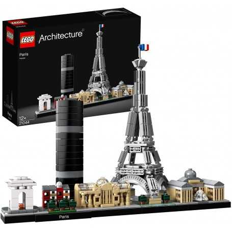 Lego Architecture 21044 Parigi Con Torre Eiffel e Museo del Louvre 12 Anni+ da Collezione