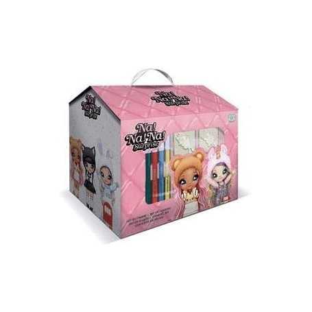 Na Na Na Surprise Casetta Timbri con 36 Pennarelli e Accessori 9999 Multiprint