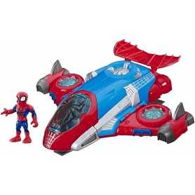 Spiderman Aereo Adventures Quartier generale Super Hero Adventure E4840EU4 Hasbro 3a+