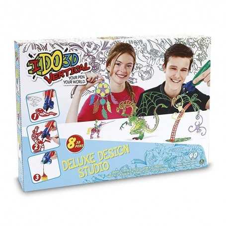 IDO 3D Vertical Deluxe Design Studio Penna 3D per Bambini DDD06000 Giochi Preziosi 6a+