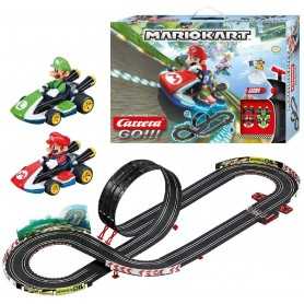 Carrera Pista Mario Kart Mach 8 Set Pista da Corsa e Due Macchinine con Mario e Luigi 20062491 6a+