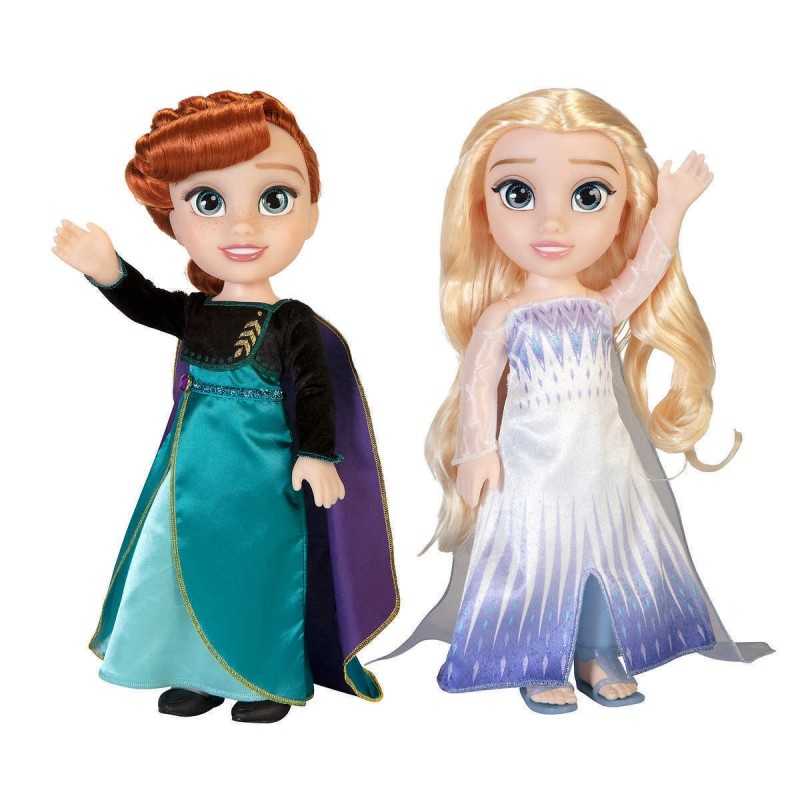 Frozen Elsa e Anna Bambole 35cm Originale Frozen 2 Le Regine della Neve  Jakks 3a+