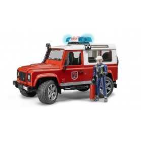 Bruder 02596 Land Rover Defender Station Wagon Pompieri 4a+