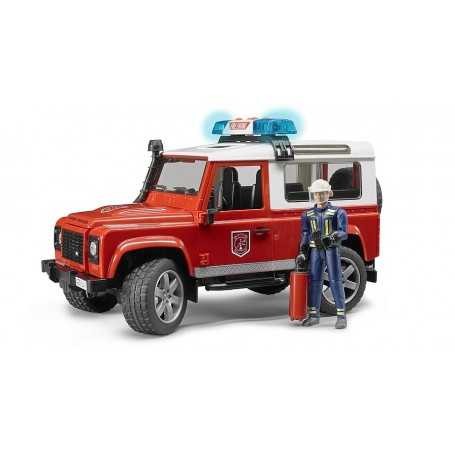 Bruder 02596 Land Rover Defender Station Wagon Pompieri 4a+