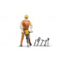 Bruder 60020 Personaggi Operaio Edile con Accessori 4 Anni+