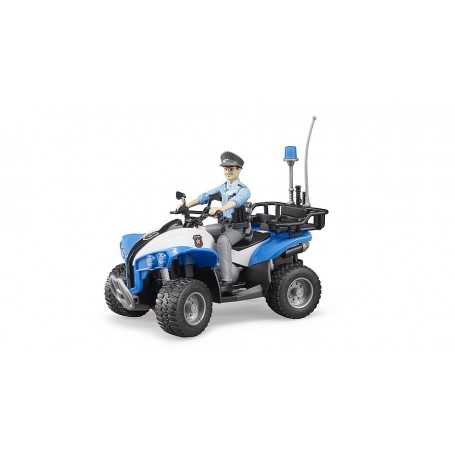 Bruder 63010 Quad Polizia con Poliziotto 4a+